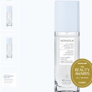 KERASILK MULTI-BENEFIT HAIR OIL Polished Protected Luxurious Frizz Free Hair NEW